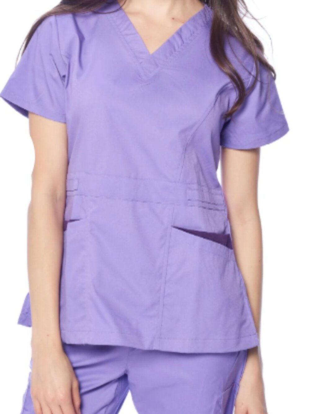 DAGACCI Lavender 2 Piece Medical Scrub Set Size Small